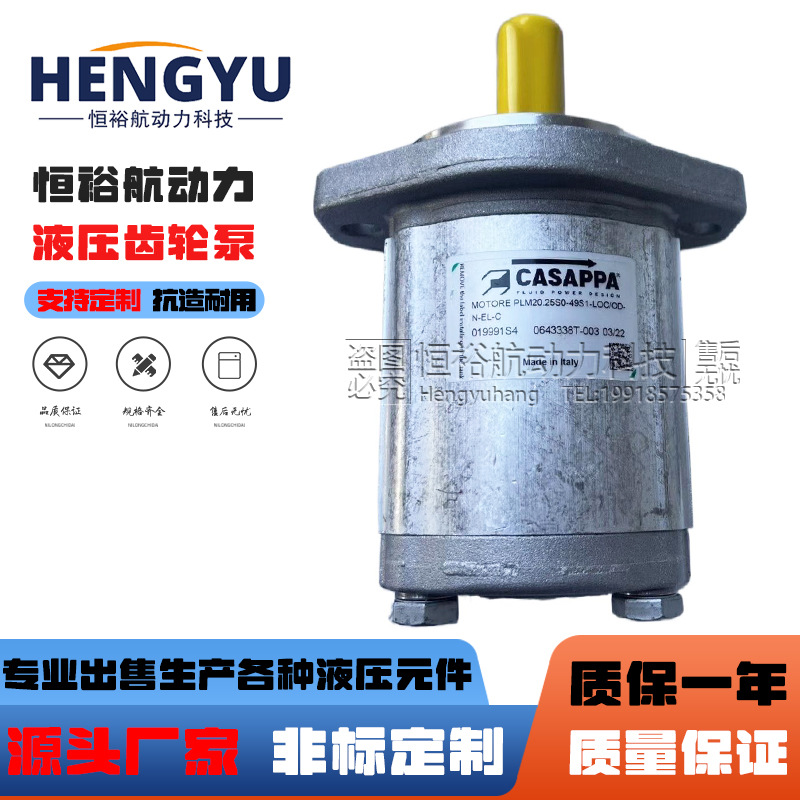 凯斯帕液压马达CASAPPA齿轮泵PLM20.25S0-LOC/OD PLM10.6 PLM30泵