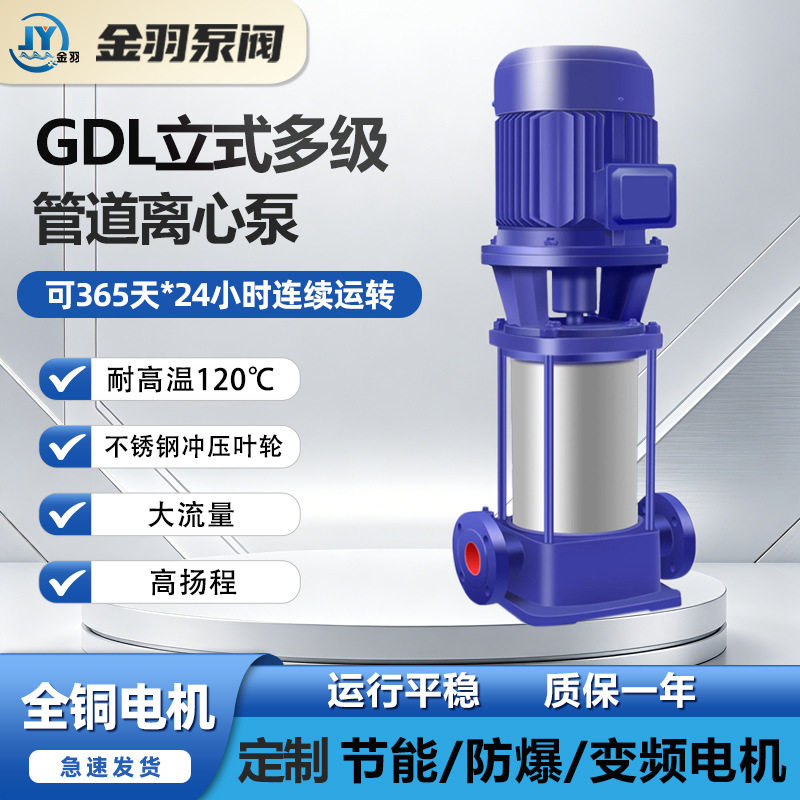 150GDL160-20*2立式多级泵喷淋增压泵工厂管道循环清水泵