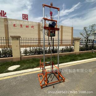 声测管疏通钻机 手摇打井机 3KW家庭农田灌溉抗旱打井机 立架式