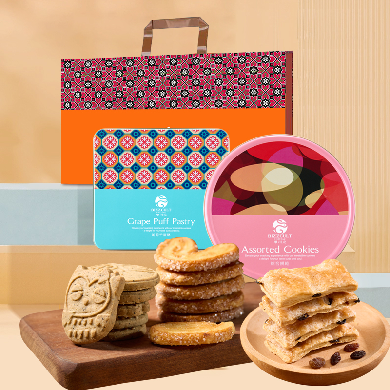 台湾特产红茶饼干蝴蝶酥葡萄千层酥下午茶宝宝伴手礼礼盒进口零食