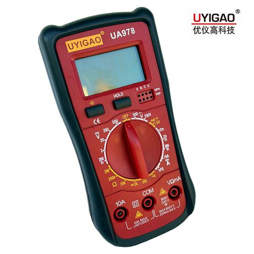 优仪高数字万用表数显多用表UA978普通型小型便携式迷你家用万能