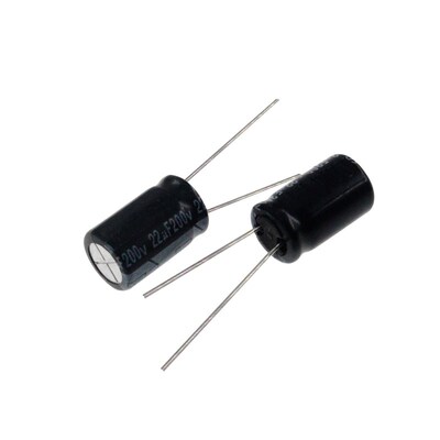 20只 电解电容 200V 22UF 200V22UF 体积10*20MM