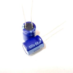 100V68UF 直插铝电解电容 68UF100V 体积10*13MM 100V/68UF