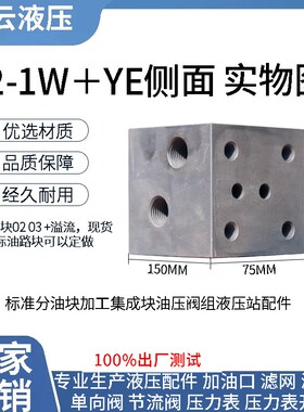 油路块  溢流阀安装孔位油路块 非标定制