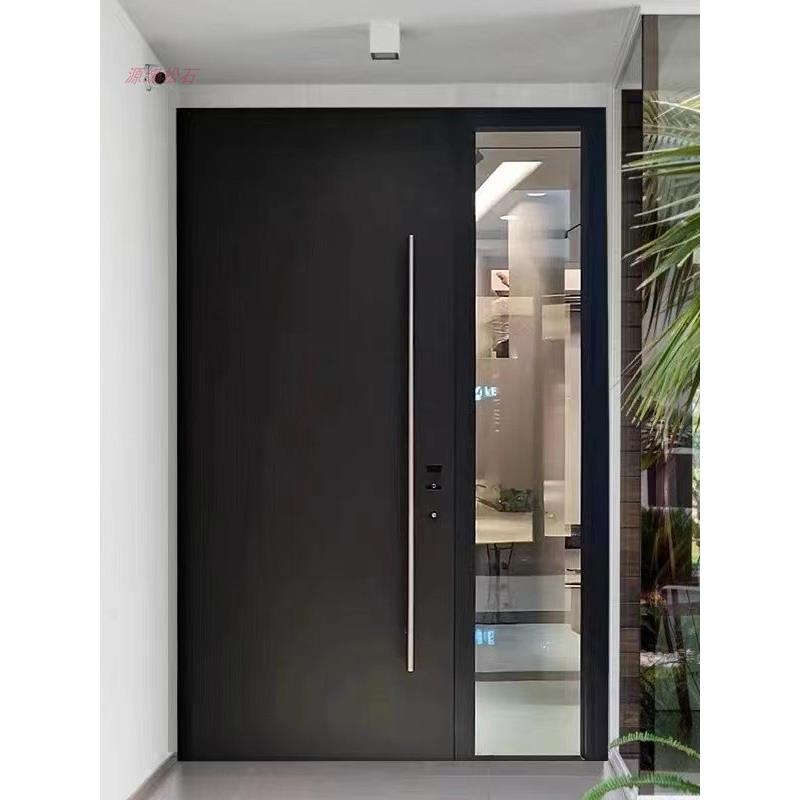 防爆别墅大门铸铝门双开子母门入户门甲级家用工程铜门防盗门轻奢