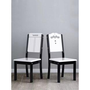 实木餐椅家用现代简约中式木头靠背餐桌椅子饭桌酒店餐厅商用凳子