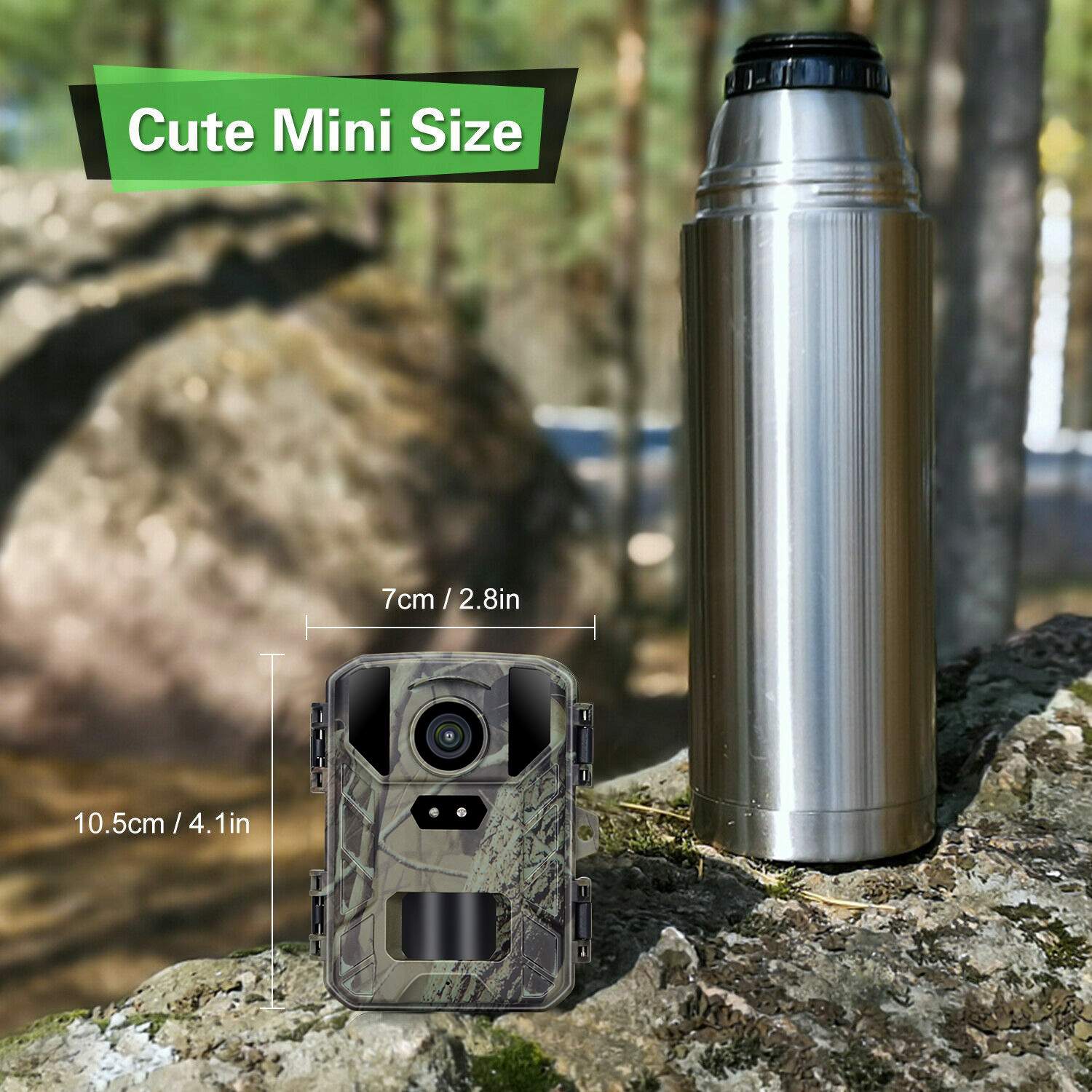 Suntek新款Mini800红外追踪相机插卡即用24MP/1080P可设置超便捷