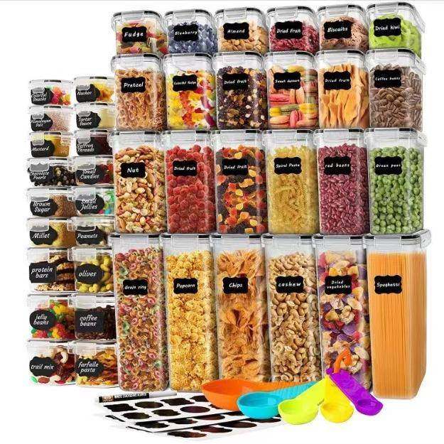 42件套PP密封罐塑料储物罐厨房冰箱保鲜盒五谷杂粮防潮整理收纳盒,畜牧/养殖物资,畜牧/养殖器械,淘宝优惠券,粉丝福利购,淘宝优惠卷