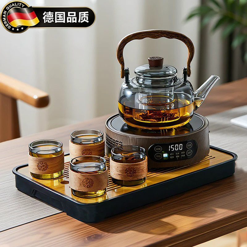 德国新款玻璃煮茶壶茶具套装家用