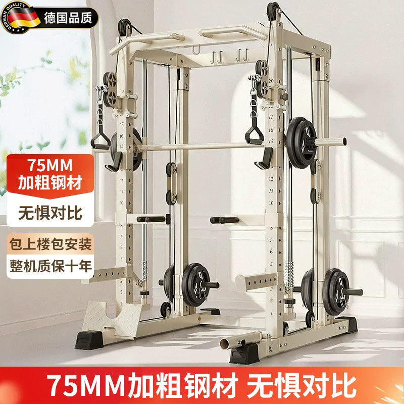 德国龙门架健身器材家用史密斯机综合训练器多功能一体飞鸟卧推架