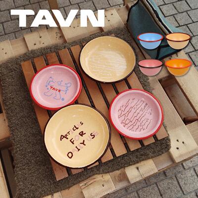 TAVN【Daily Enamel Plate/bowl】撞色条纹搪瓷盘子置物装饰碗盘A