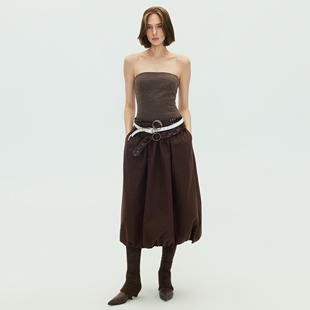 复古轻礼服连衣裙 花苞抹胸裙 SoloForTwo 冬季