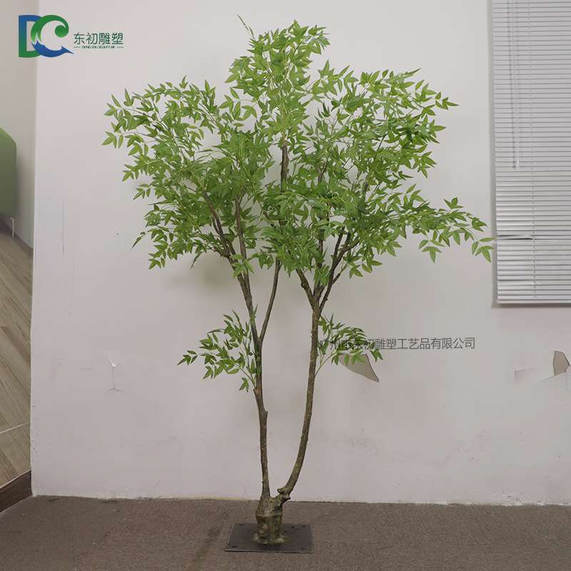仿真南天竹仿真绿植 室内绿植小树人造景观树工艺树 仿真盆栽