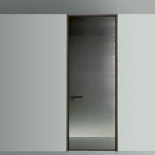 金牌木门卫生间玻璃门极窄洗手间厕所门浴室门平开门铝合金门定制