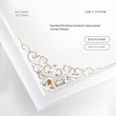 饰造型对角贴花角花 客厅装 天花板吊顶角花雕花彷实木中式 木雕欧式