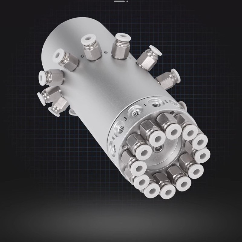 SMC型低回转高速气动无限旋转滑环接头MQR/F/1/2/4/8/12/16-M5-J