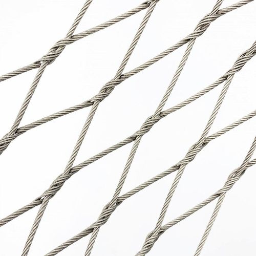 不锈钢防坠绳网幼儿园小学高空防坠网建筑商场天井台防坠物编织网