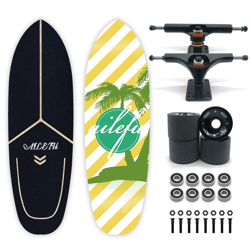 陆地冲浪板S6初学者专业滑板模拟CX7冲浪滑雪练习板刷街CX4免蹬地