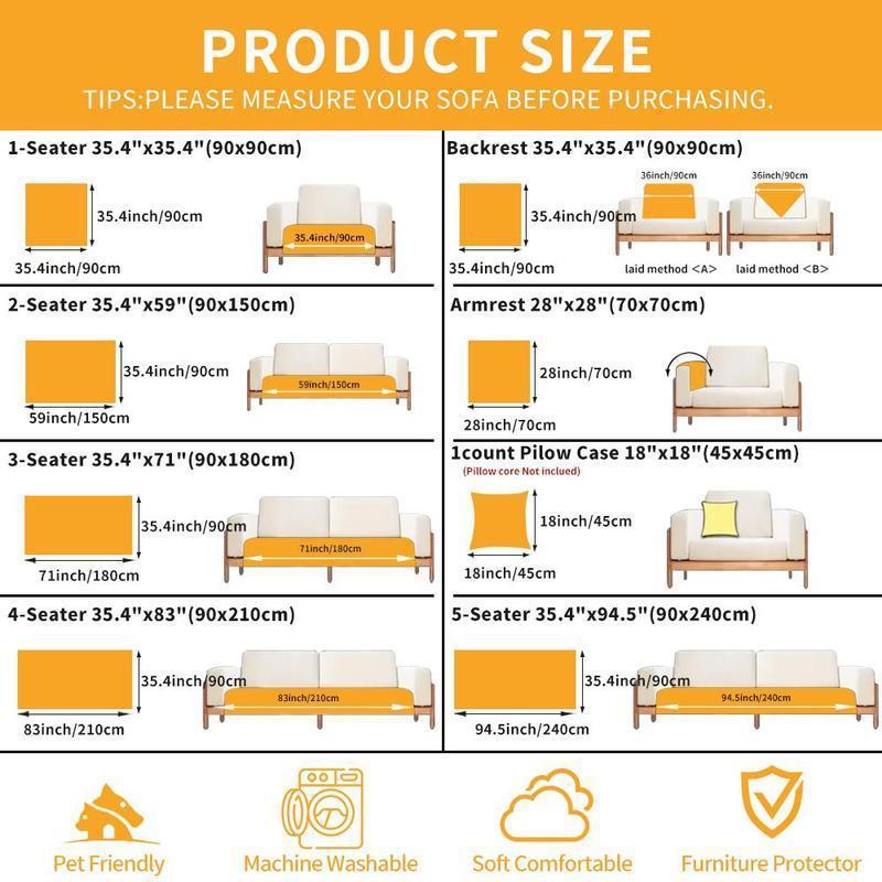 U 28798 Non-slip Chenille Sofa Cover 防滑轻奢雪尼尔沙发垫图片