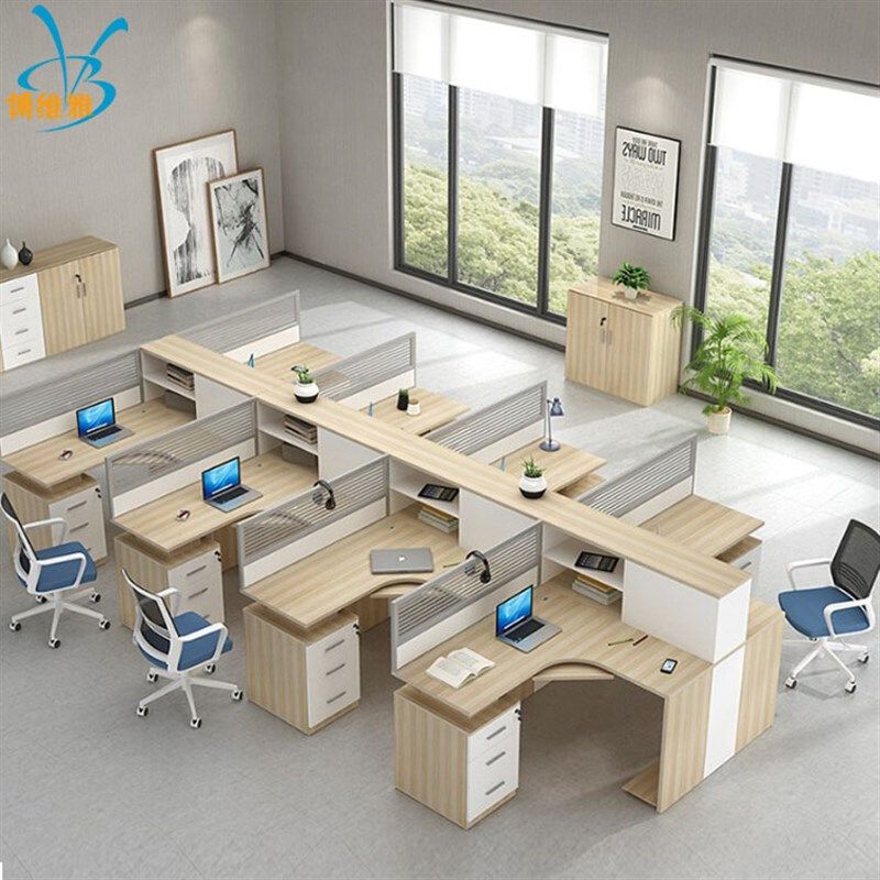 简约现代职员办公桌组合办公家具屏风桌职员桌员工位,居家布艺,办公桌垫,淘宝优惠券,粉丝福利购,淘宝优惠卷