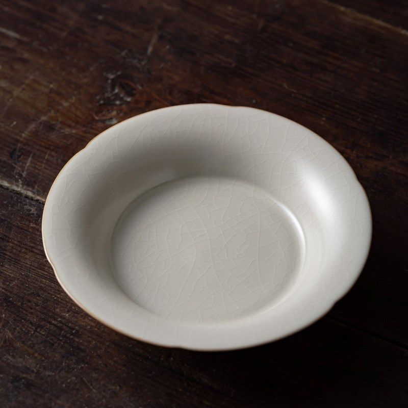 家用精致茶点盘小点心盘轻奢圆形桌面糕点盘子汝窑开片可养壶承托,餐饮具,果盆/果盘/果篮,淘宝优惠券,粉丝福利购,淘宝优惠卷