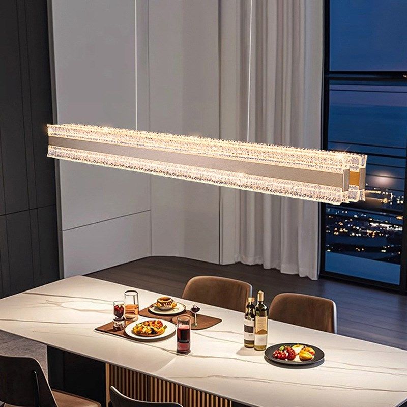 意式极简轻奢餐厅吊灯现代简约个性创意高级感一字岛台餐桌灯,家装灯饰光源,客厅吊灯,淘宝优惠券,粉丝福利购,淘宝优惠卷