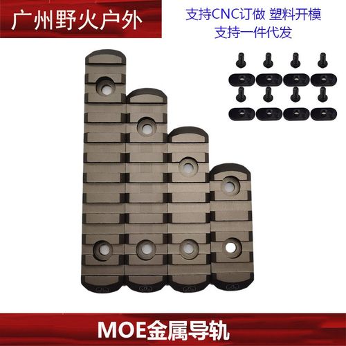 M-LOK/Keymod/MOE金属导轨片护木片皮卡汀尼外挂铝制CNC标准20mm