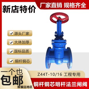 铸铁法兰闸阀铜杆铜芯明杆闸阀Z41T-10/16 dn50 80 100 150 200