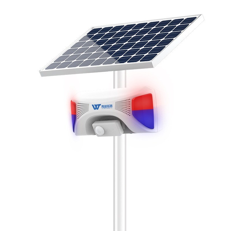 唯创WS6太阳能语音提示器森林防火水库防溺安全工地路口广播报器