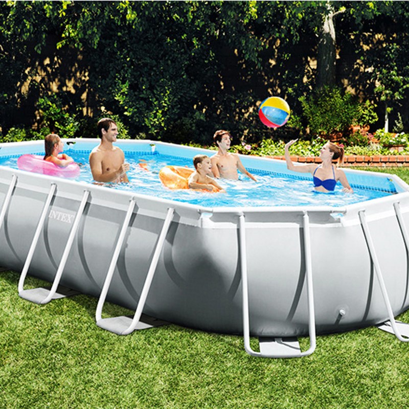 INTEX26798支架儿童游泳池成人家用户外小孩水上 椭圆形游泳池