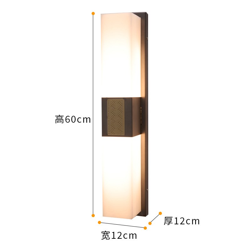 户外防水不锈钢新中式壁灯电镀喷漆庭院灯室外景观灯门前灯别墅壁