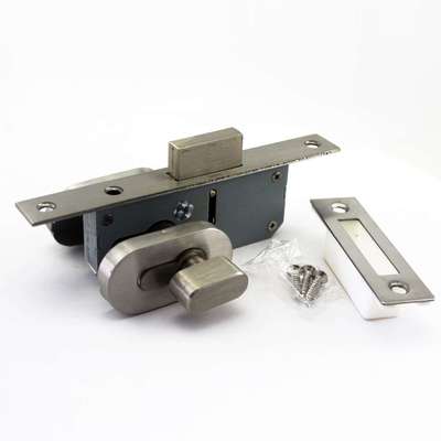 断桥铝合金地锁 有框玻璃门 锁体 围栏方管窄 锁体锁芯 辅助锁