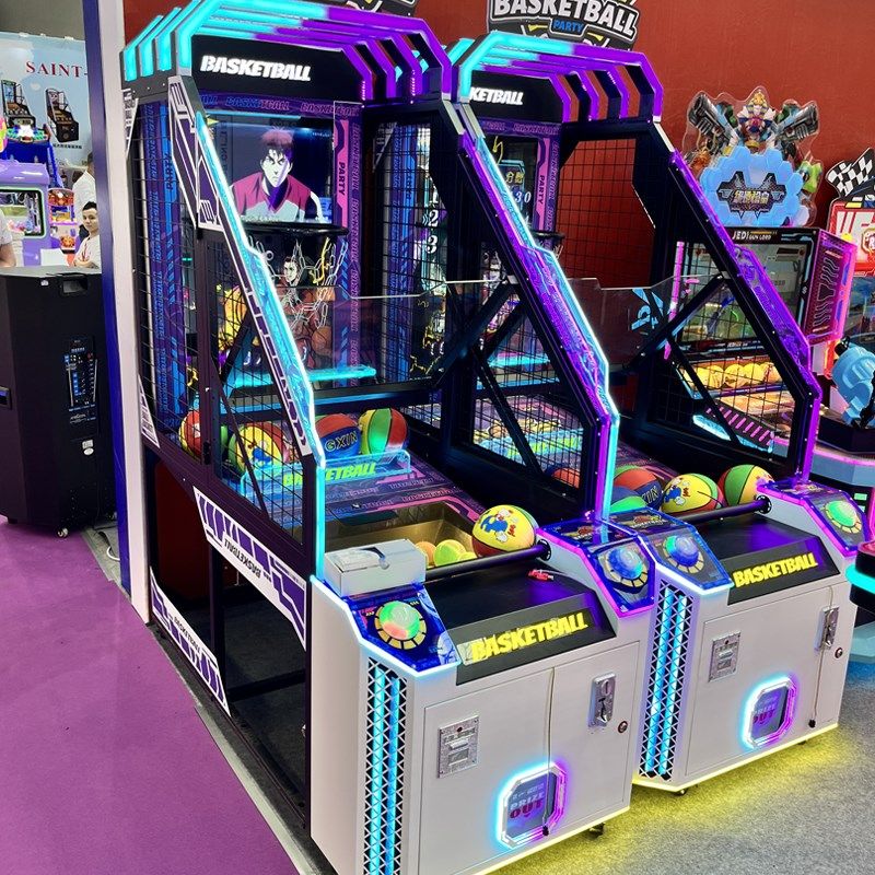 大型液晶双人儿童室内投篮机篮球机游戏厅商用投币游戏机游乐设备