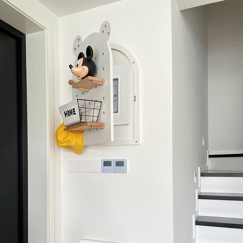 洞洞板入户玄关配电箱电表箱装饰画遮挡箱置物架电闸盒弱电箱挂画