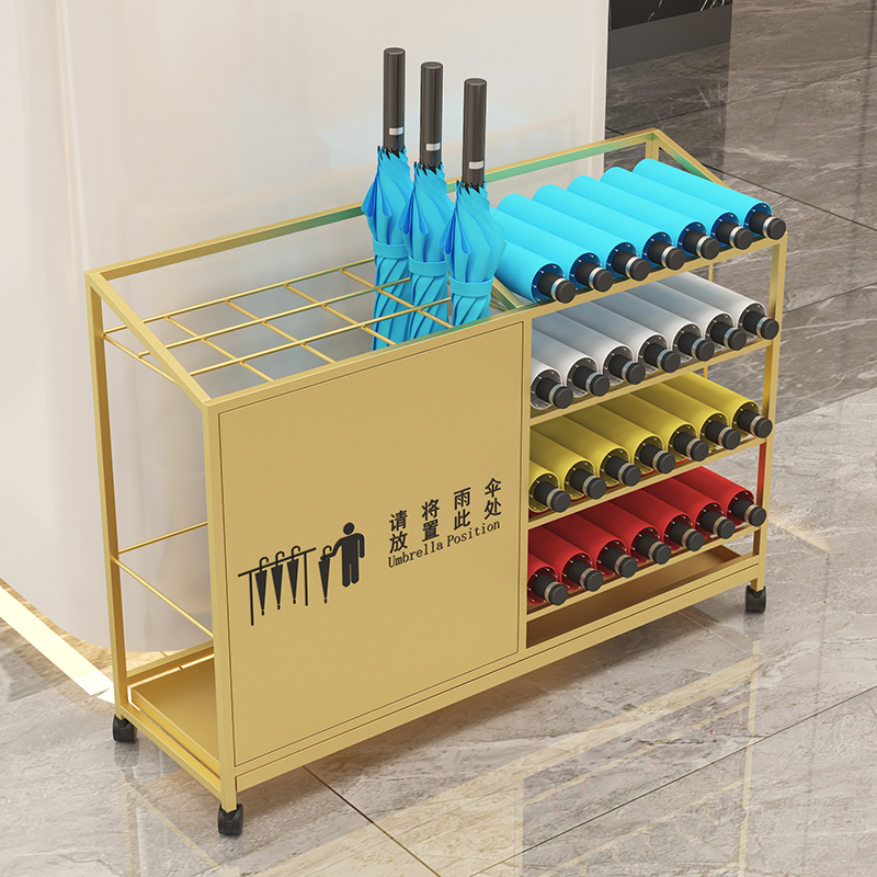 雨伞架收纳层架酒店大堂公司教室商用大容量雨伞存放置物架入户伞