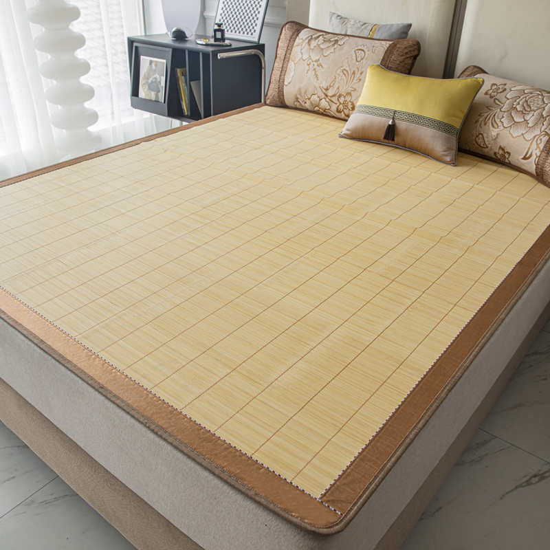 竹小小直筒1.8米凉席不折叠2m冰丝席家用1.5床1.6宽加厚竹席定制