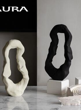 AURA北欧中古雕塑摆件艺术原创设计小众装饰侘寂风酒店民宿家居
