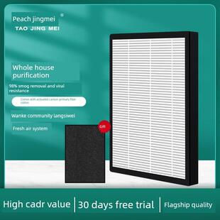 适配万科小区朗思威天花除霾新风机新风系统高效HEPA过滤网滤芯