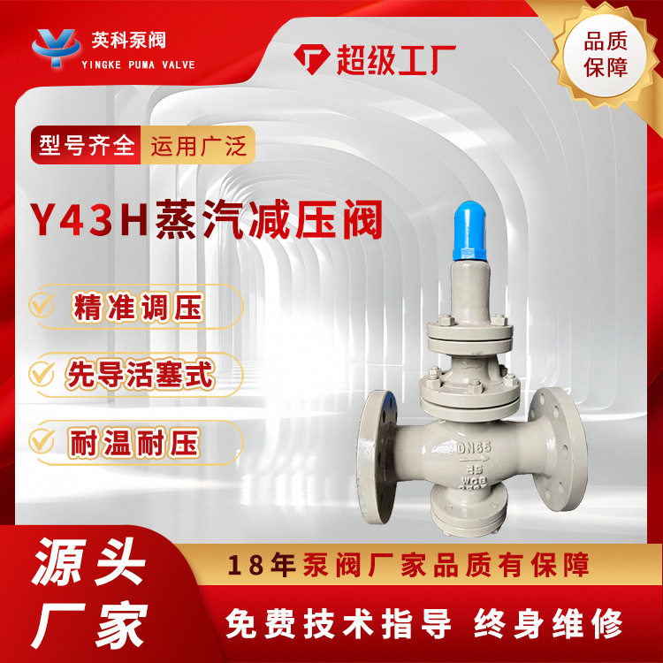 高温蒸汽减压阀Y43H-25C先导活塞式铸钢法兰高压可调节自力DN150,五金/工具,排气安全阀,淘宝优惠券,粉丝福利购,淘宝优惠卷