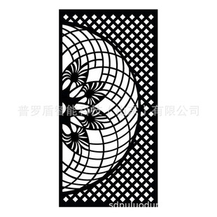 外贸畅销CNC金属隐私护栏镂空围墙装 饰门板门面激光切割屏风隔断