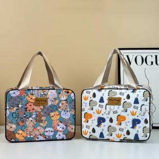 时尚防水大容量便当带上班通勤手拎包学生带饭保温保冷手提便当包