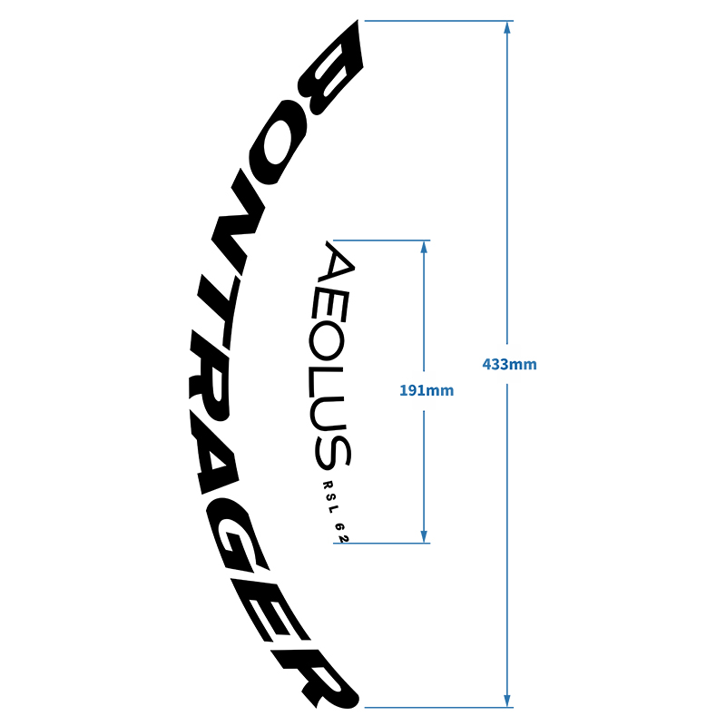 棒槌哥轮组贴纸Bontrager Aeolus RSL 6N2 TLR公路车轮组贴纸碳圈