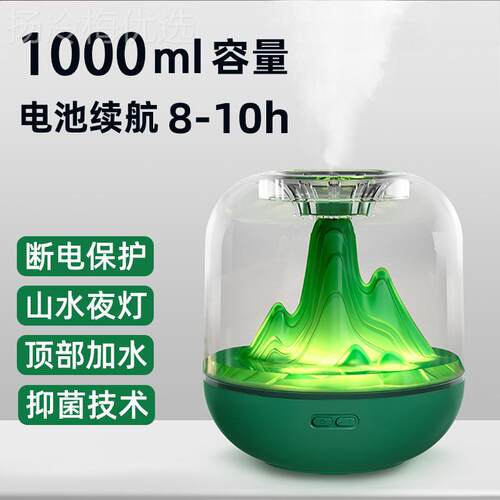 2024年新款加湿精器家用静桌音卧室60812办空公室面孕妇婴儿气油