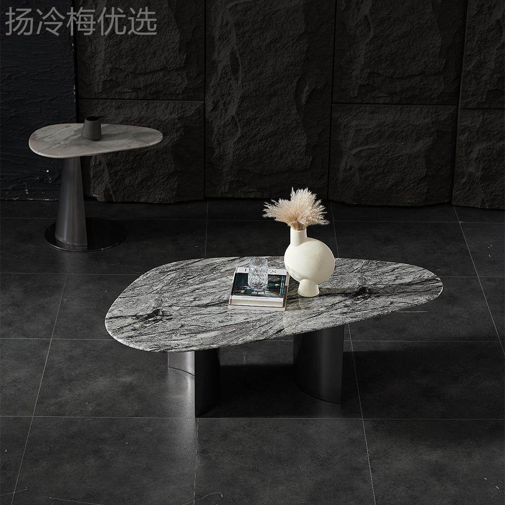 创意代意式理极简异形茶几家用客IZS厅小师户型茶桌大石设计现套