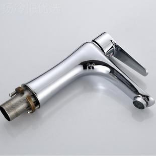 盆全铜电镀面盆龙头 卫生洗手台盆水 浴室间洗6024脸盆水冷热龙头