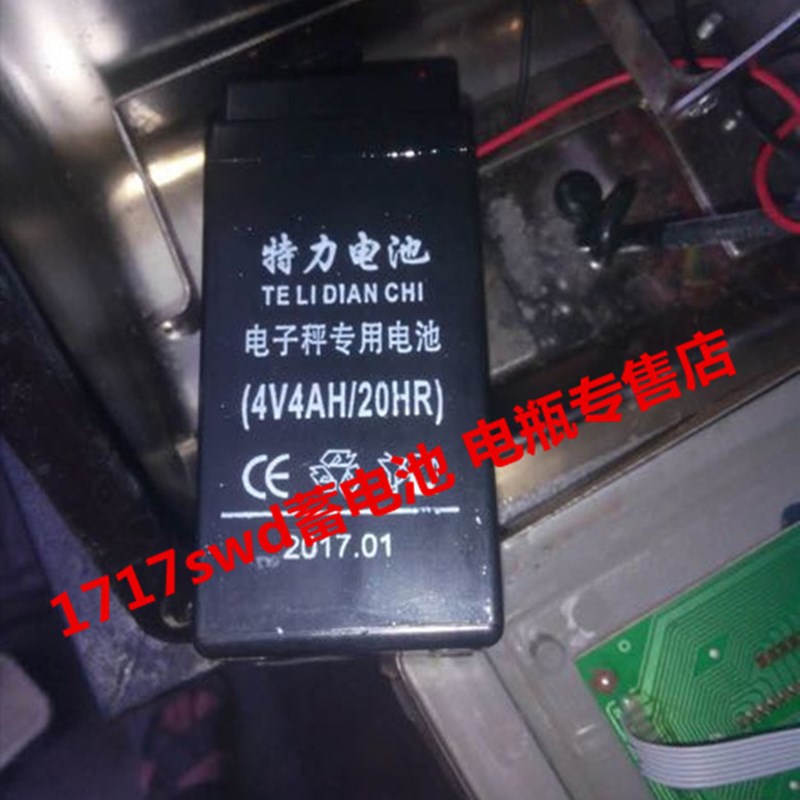 特力蓄电池 4V4AH/20HR 台秤 天平秤 电子称专用电池电瓶