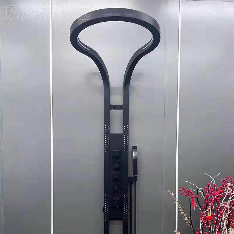 德国浴室高端套花洒套装7106家用纯铜挂大壁瀑布旋转多功增压能淋