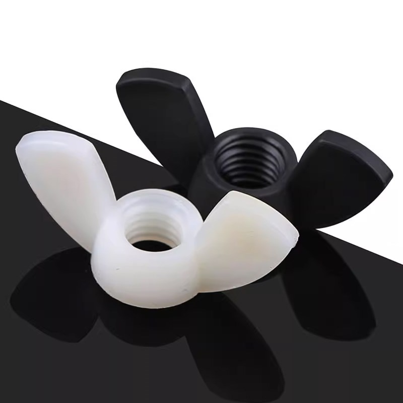 塑料/尼龙碟形螺母 蝴蝶手拧羊角蝶型螺帽M3/M4/M5/M6/M8/M10/M12