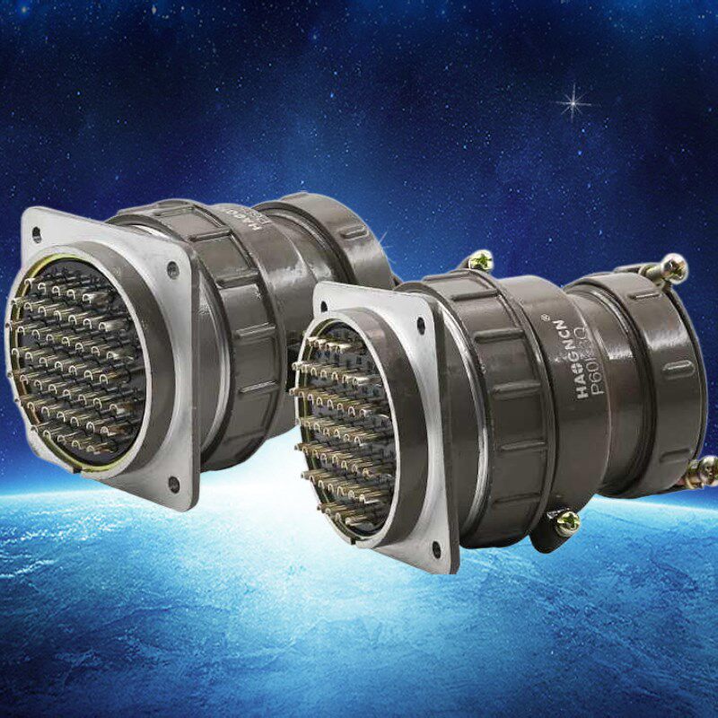 航空插头插座P60-45芯47芯电缆连接器P60KJ P20K11Q开孔60mm