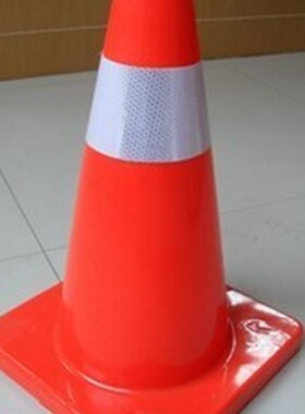 厂家直销 特价 45公分高 蓝色PVC反光路锥 雪糕筒 压不坏 交通安